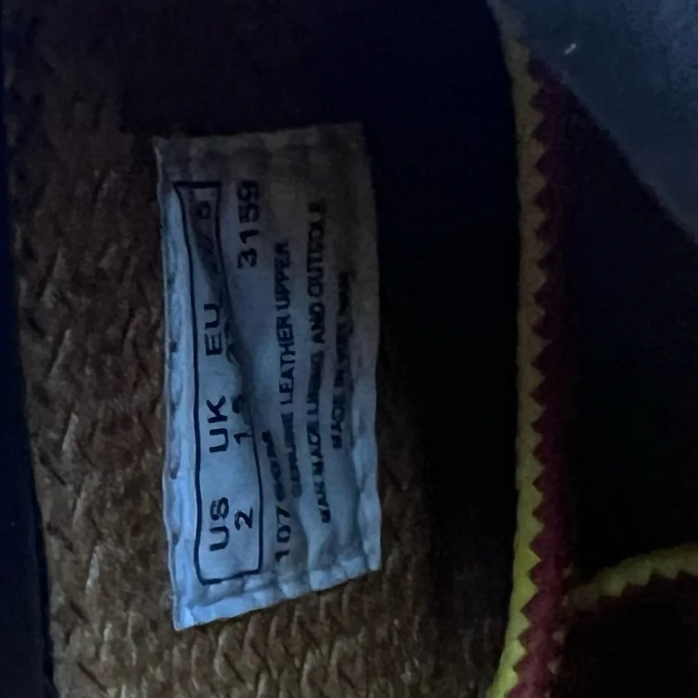 Timberland Kids Wheat Tan Boots with Black Collar and Yellow/Red Laces